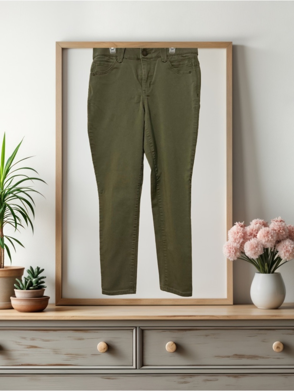 BOGO! Democracy Olive Green Skinny Jeans